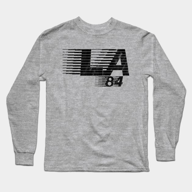 LA '84 Olympic Figure 8 T (Print Faded) Long Sleeve T-Shirt by Maiden Names